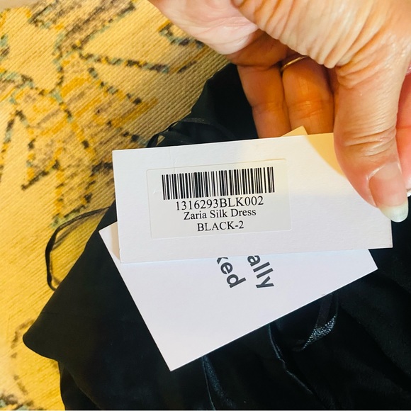 Reformation NWT Zaria Silk maxi dress in black Size 2 - Picture 12 of 12